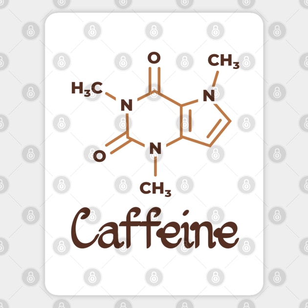 Caffeine Molecule Magnet by Promen Shirts